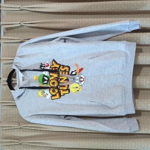 Juniors Size Large (11-13) Looney Tunes Hooded Sweatshirt